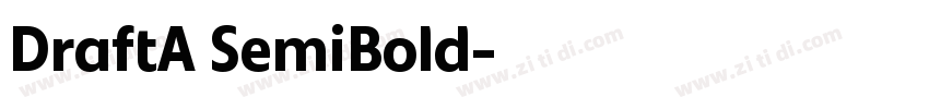 DraftA SemiBold字体转换